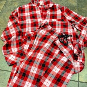 Victoria’s Secret Red Plaid Pajama Set Size Medium